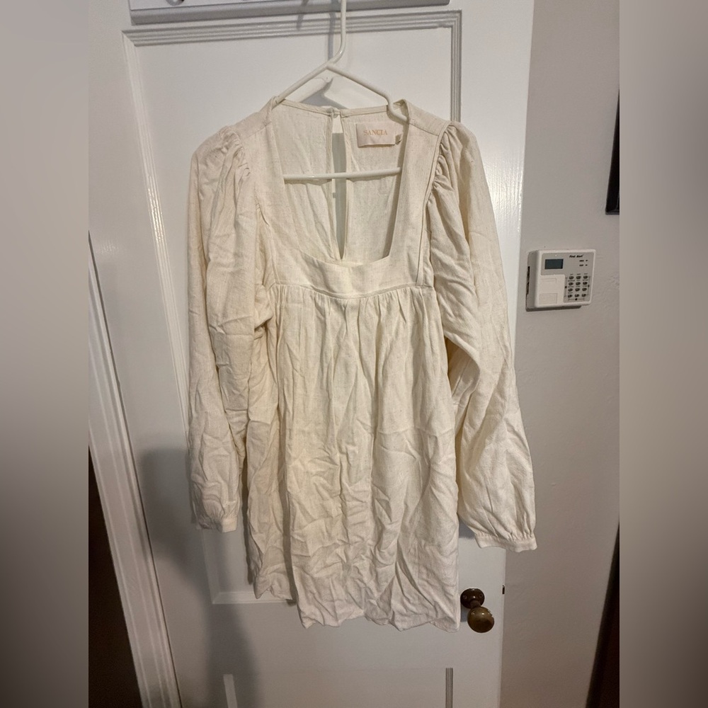 Cream Mini Dress with Chic Style